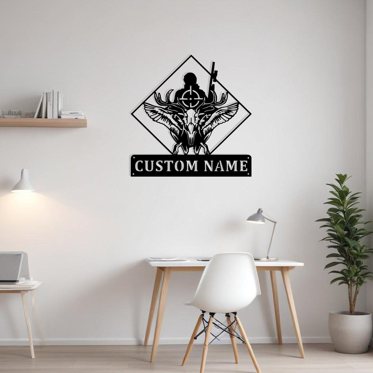 Custom Deer Duck Hunting Metal Sign Wall Art Personalized Hunter Decoration For Room Hunting Home Deco Hunting Enthusiast Animal Hunting Deco