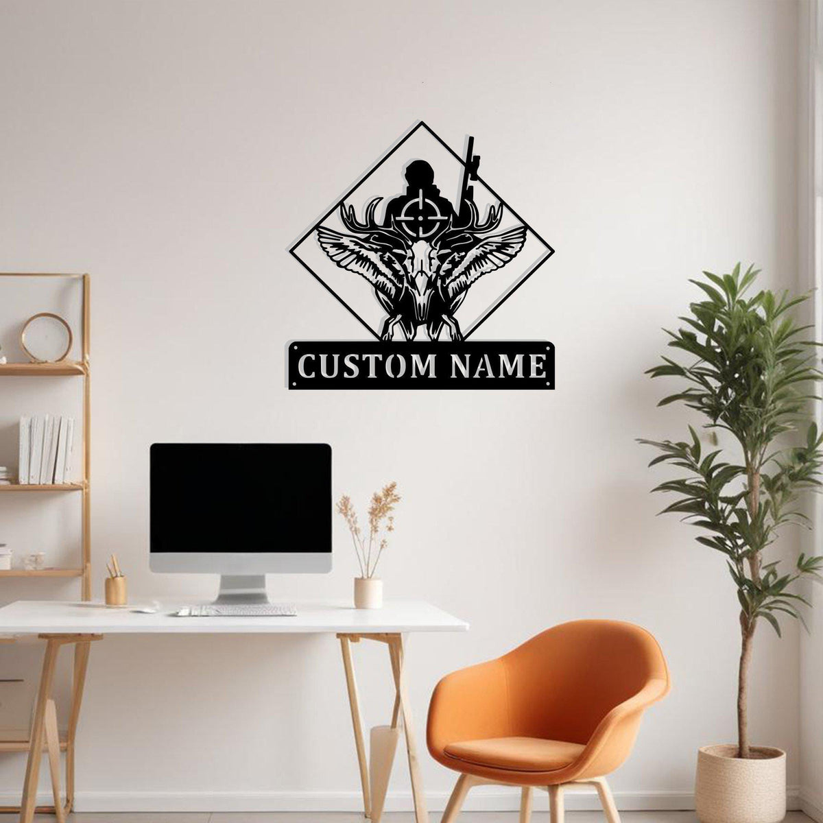 Custom Deer Duck Hunting Metal Sign Wall Art Personalized Hunter Decoration For Room Hunting Home Deco Hunting Enthusiast Animal Hunting Deco