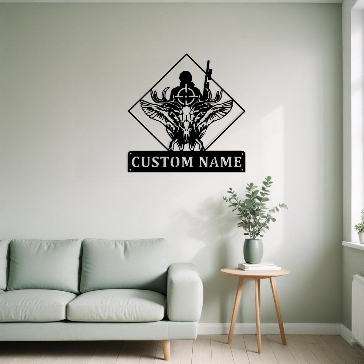 Custom Deer Duck Hunting Metal Sign Wall Art Personalized Hunter Decoration For Room Hunting Home Deco Hunting Enthusiast Animal Hunting Deco