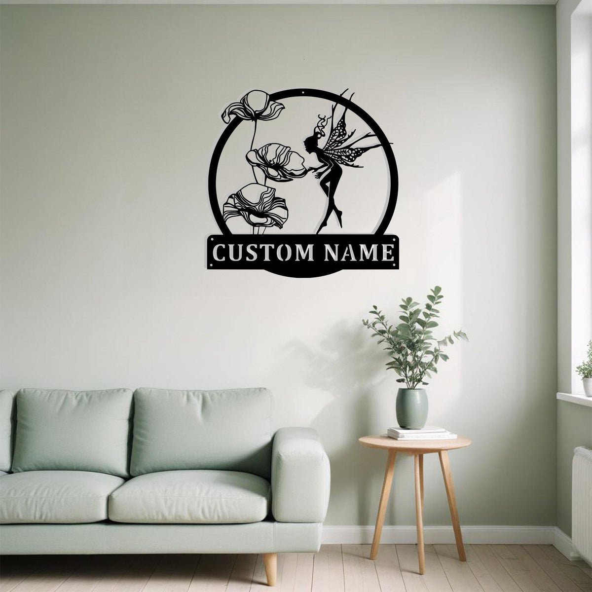 Custom Fairy Forager Metal Sign Wall Art Personalized Fairy Decoration For Room Fairy Metal Home Decor Kids Room Fairy Decor Flower And Fairy