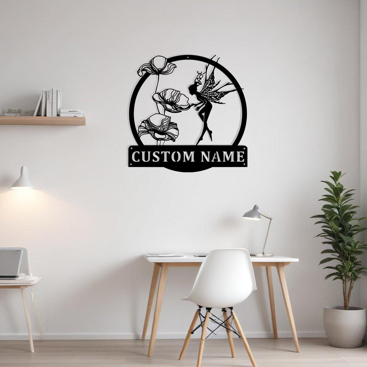 Custom Fairy Forager Metal Sign Wall Art Personalized Fairy Decoration For Room Fairy Metal Home Decor Kids Room Fairy Decor Flower And Fairy