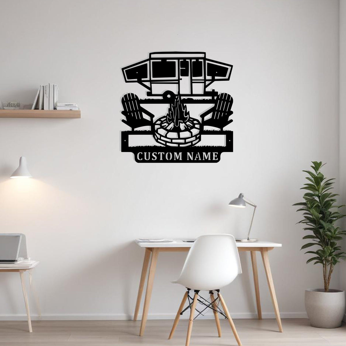 Custom Camping Car Metal Sign Wall Art Personalized Camping Decoration For Caravan Camp For Metal Wall Decor With Led Lights Camp Lovers Deco