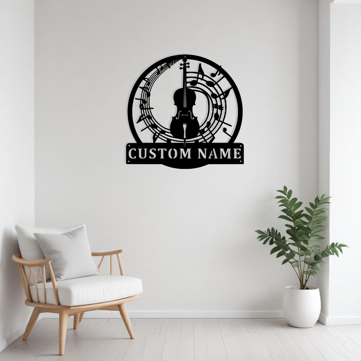Custom Cello Musical Instrument Metal Sign Wall Art Personalized Cello Teacher Decoration For Room Cello Music Home Decor Music Lovers Art