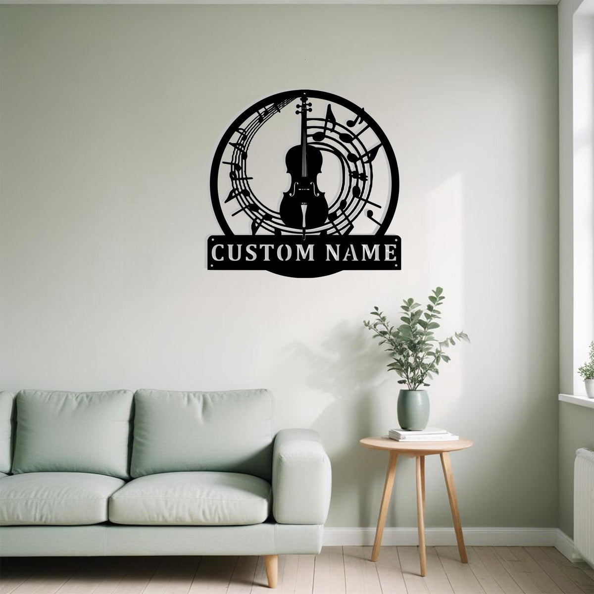 Custom Cello Musical Instrument Metal Sign Wall Art Personalized Cello Teacher Decoration For Room Cello Music Home Decor Music Lovers Art