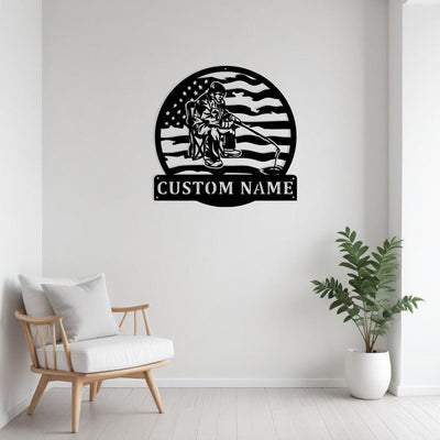Custom Ice Fishing Metal Sign Wall Art With Led Light Personalized Ice Fishing Decoration For Room Ice Fishing Home Decor Fish Enthusiasts