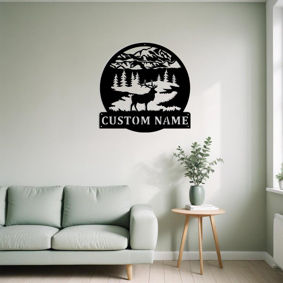 Custom Elk Hunting Metal Sign Wall Art Personalized Elk Hunter Decoration For Room Elk Hunting Home Decor Deer With Nature Decor Wall Art