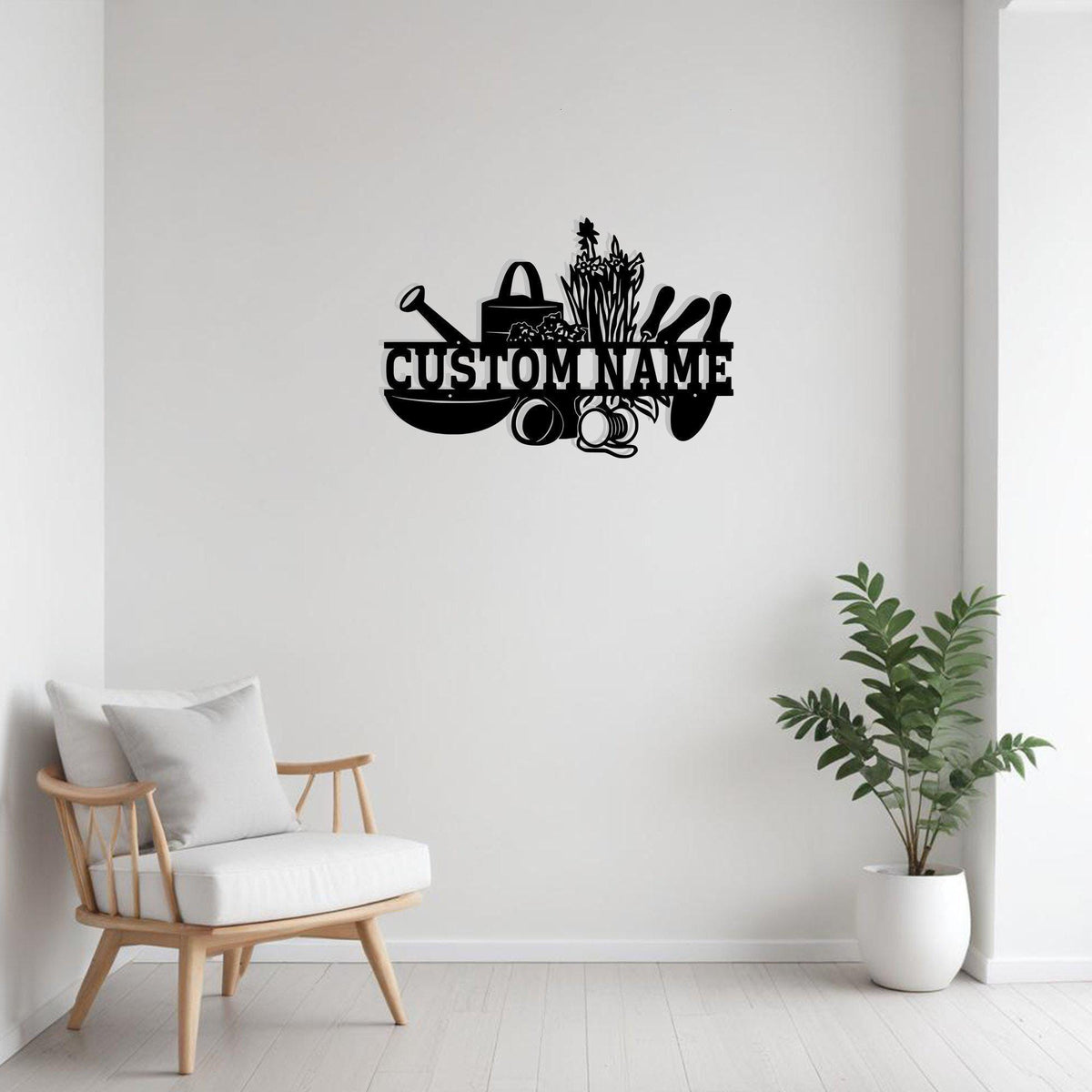 Custom Gardening Split Metal Sign Wall Art Personalized Gardener Decoration For Room Gardening Home Decor Garden Supplies Wall Art Farmer Gift