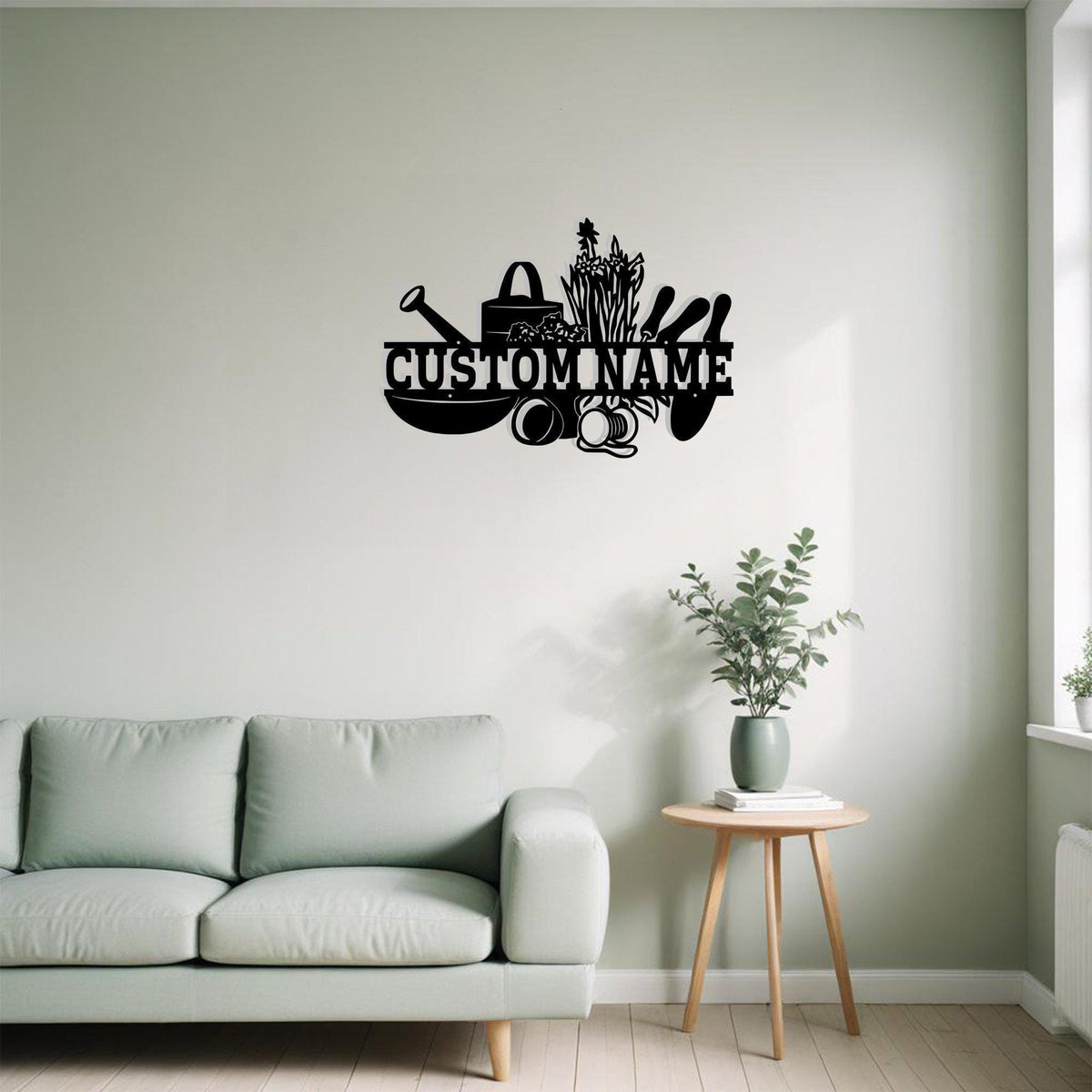 Custom Gardening Split Metal Sign Wall Art Personalized Gardener Decoration For Room Gardening Home Decor Garden Supplies Wall Art Farmer Gift