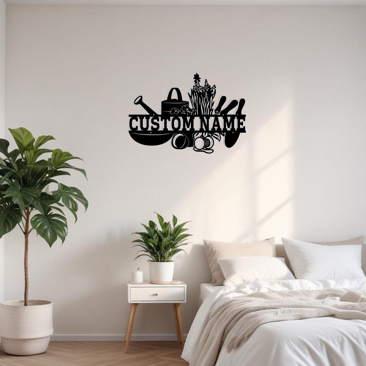 Custom Gardening Split Metal Sign Wall Art Personalized Gardener Decoration For Room Gardening Home Decor Garden Supplies Wall Art Farmer Gift