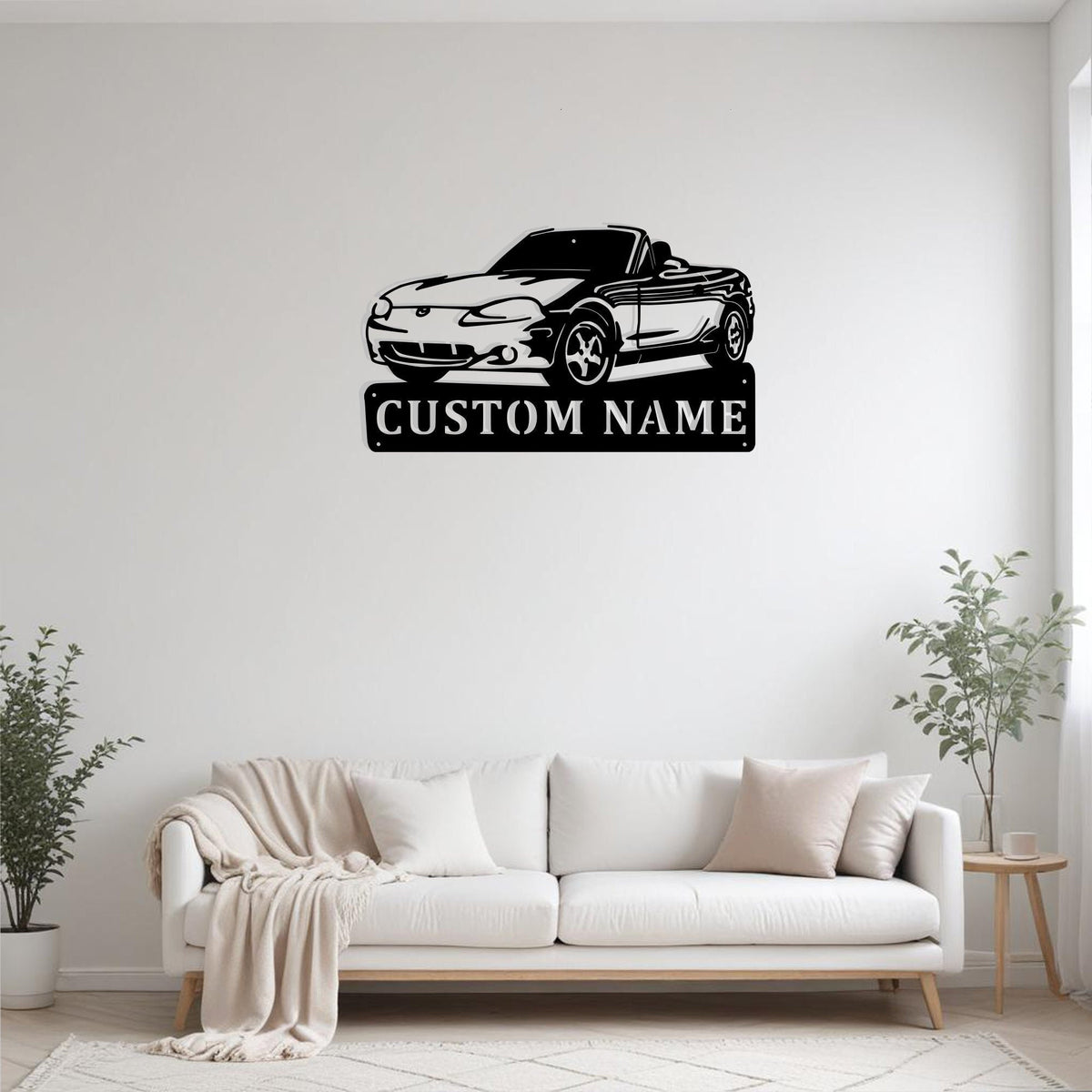 Custom Car Sports Metal Wall Decor Custom Car Silhouette Gift For Car Enthusiasts Christmas Gift For Men And Women Car Lovers Car Decor