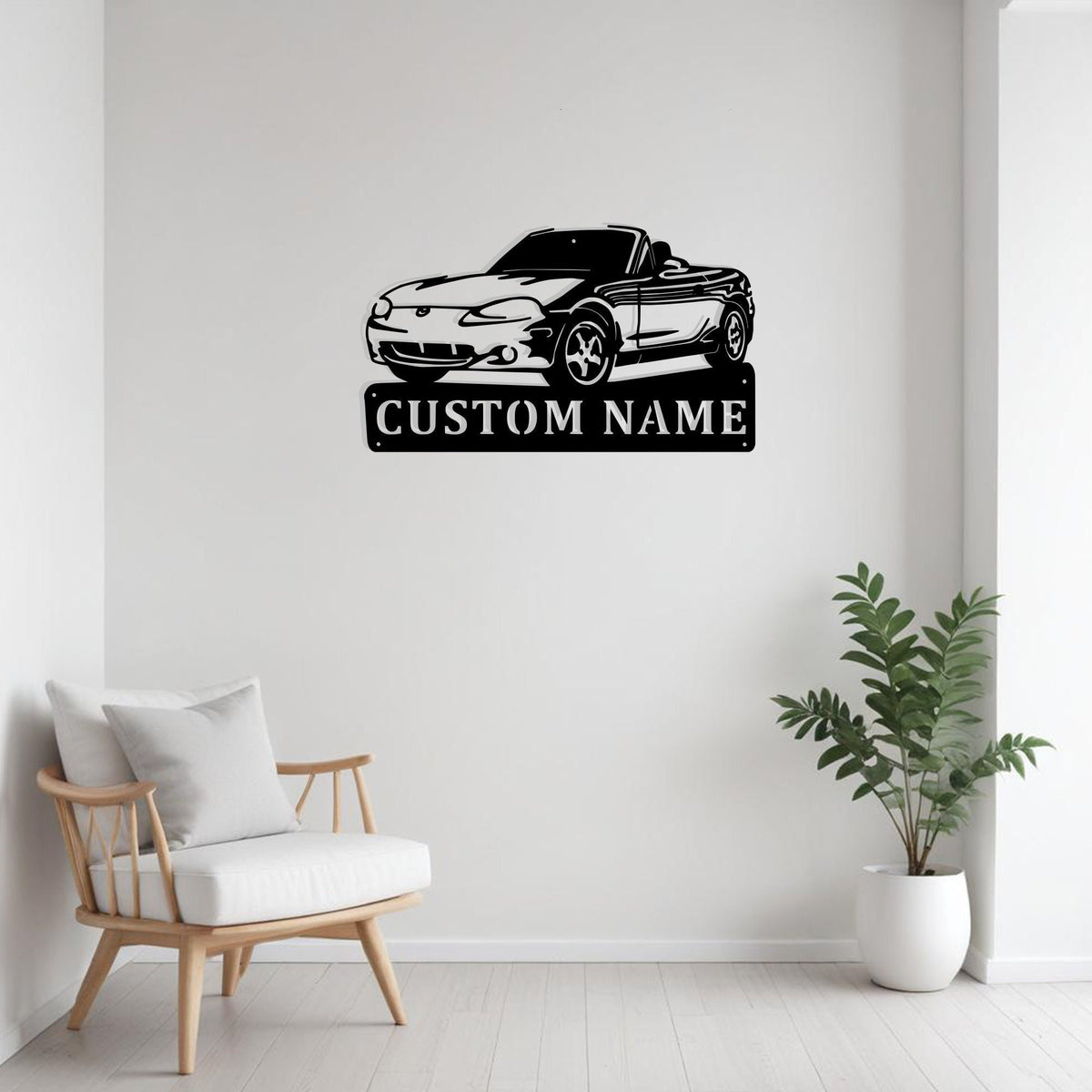 Custom Car Sports Metal Wall Decor Custom Car Silhouette Gift For Car Enthusiasts Christmas Gift For Men And Women Car Lovers Car Decor