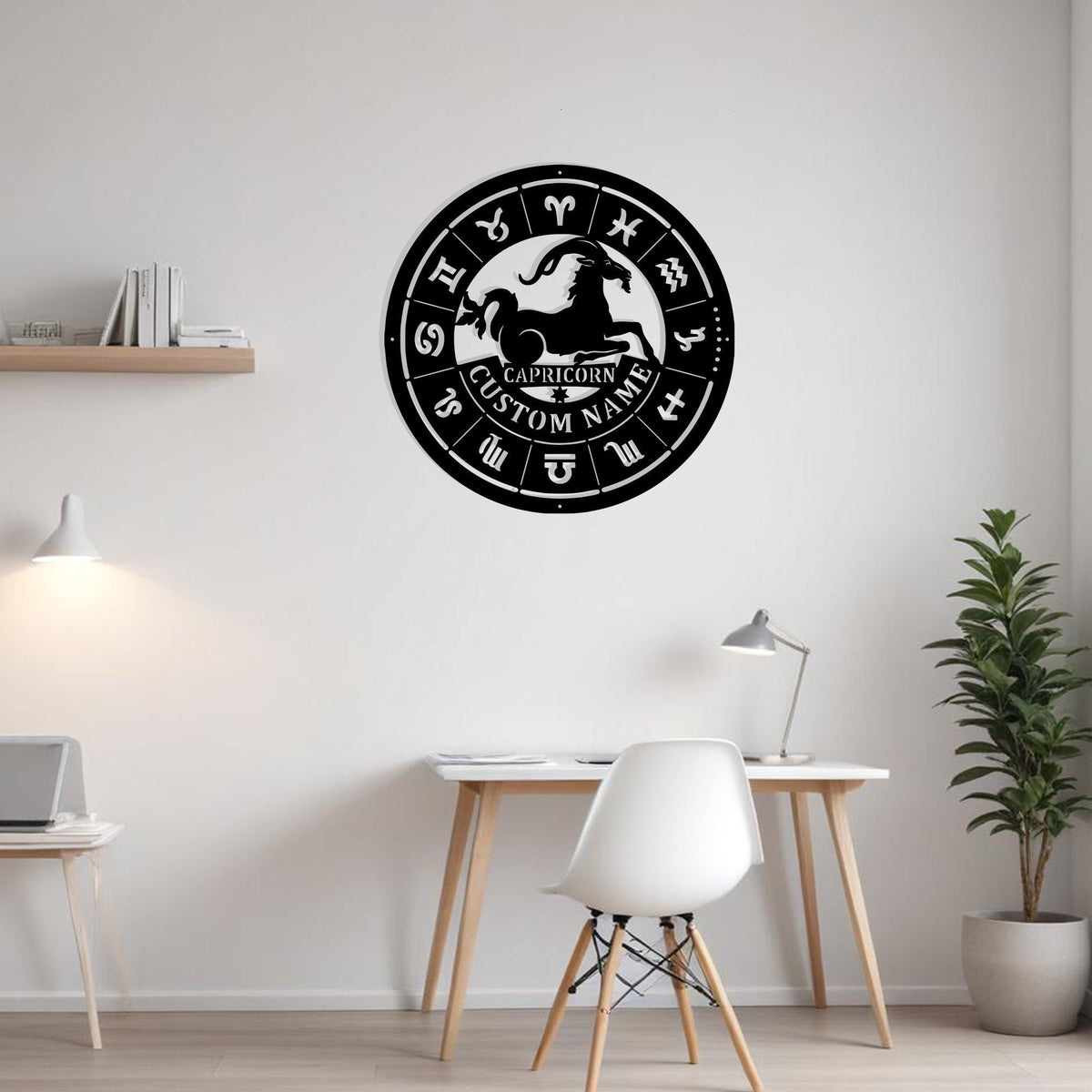 Custom Capricorn Zodiac Metal Sign Wall Art Personalized Capricorn Zodiac Decoration For Home Zodiac For Metal Wall Decor Astrology Enthusiast