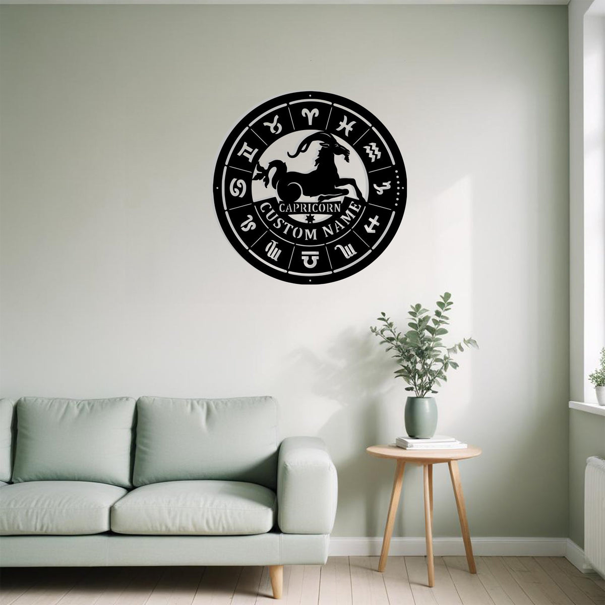 Custom Capricorn Zodiac Metal Sign Wall Art Personalized Capricorn Zodiac Decoration For Home Zodiac For Metal Wall Decor Astrology Enthusiast
