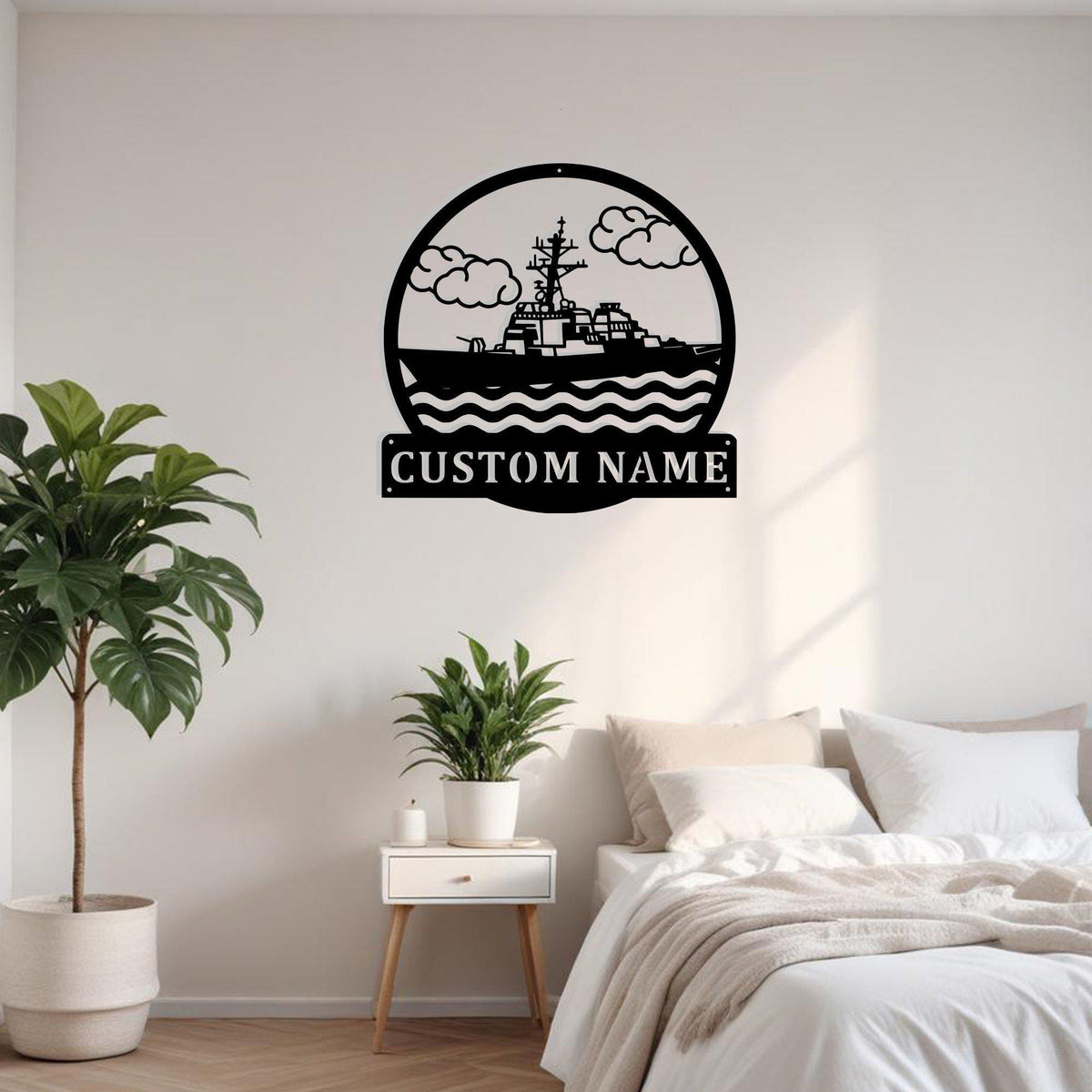 Custom Ship Metal Sign Wall Art Personalized Ship Captain Name Sign For Wall Decor Home Decor For Ship Enthusiasts Custom Ship Home Decor