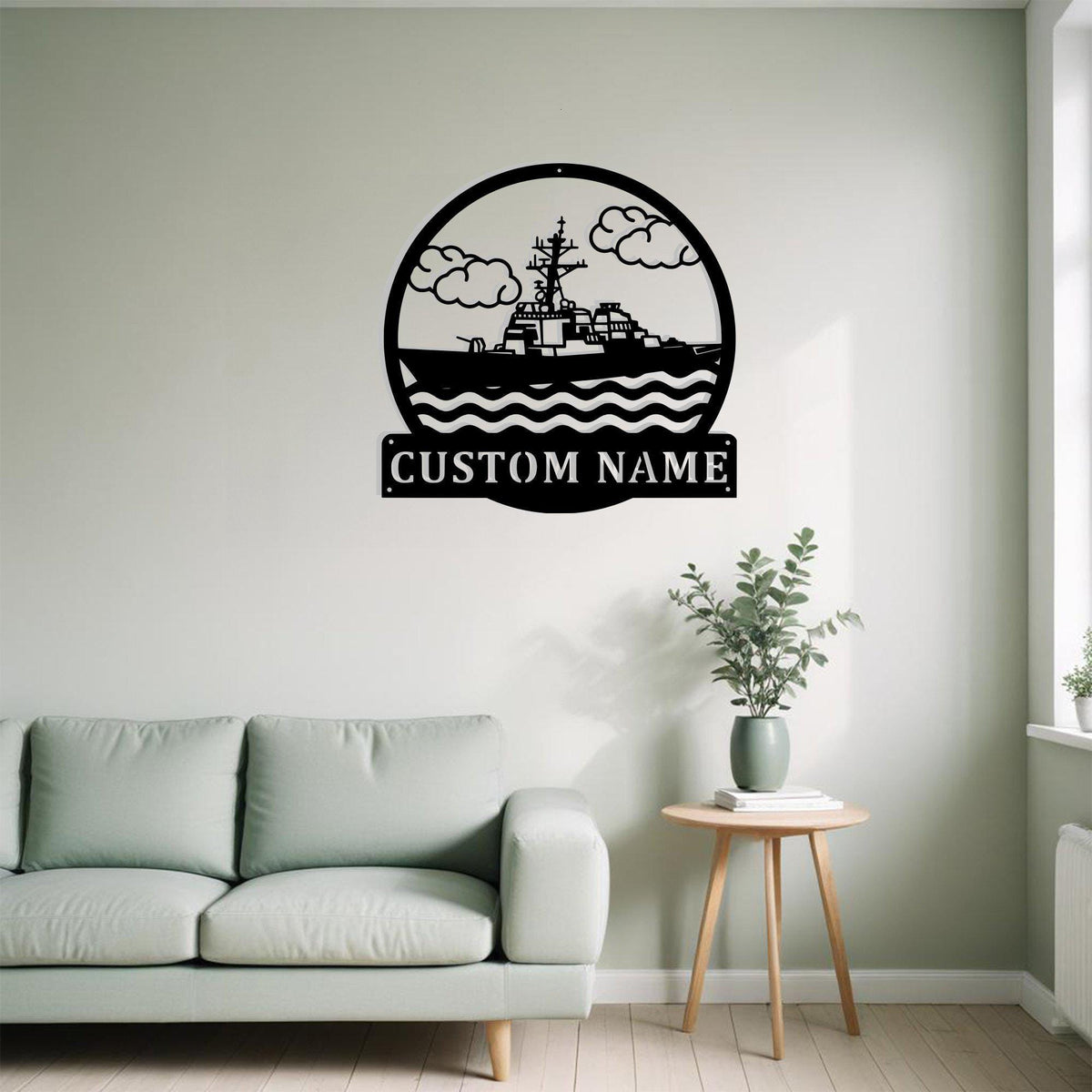 Custom Ship Metal Sign Wall Art Personalized Ship Captain Name Sign For Wall Decor Home Decor For Ship Enthusiasts Custom Ship Home Decor