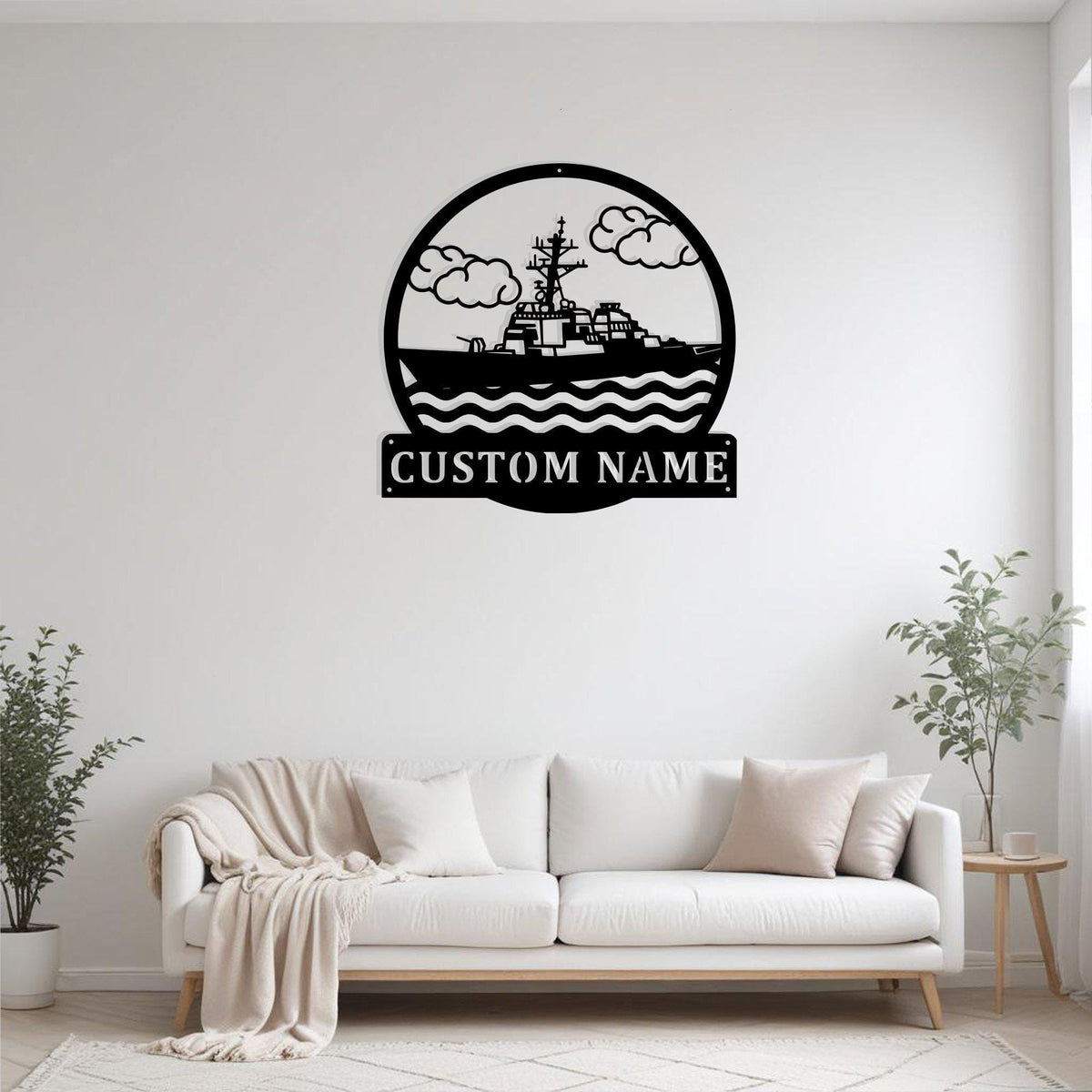 Custom Ship Metal Sign Wall Art Personalized Ship Captain Name Sign For Wall Decor Home Decor For Ship Enthusiasts Custom Ship Home Decor