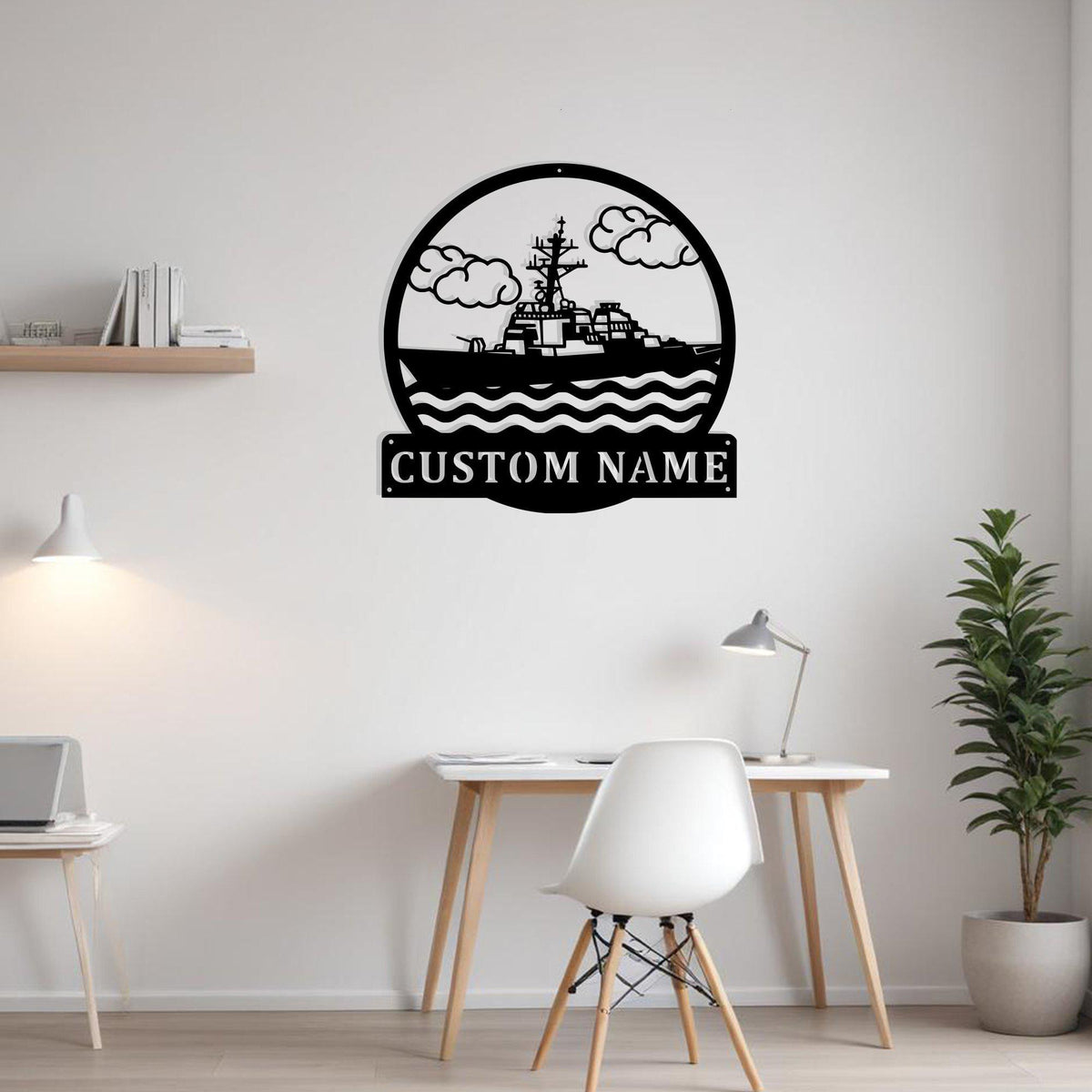 Custom Ship Metal Sign Wall Art Personalized Ship Captain Name Sign For Wall Decor Home Decor For Ship Enthusiasts Custom Ship Home Decor