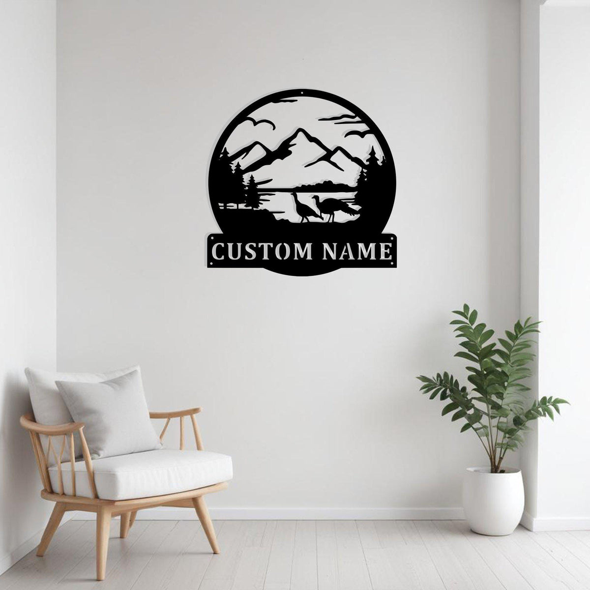 Custom Great Outdoors Metal Sign Wall Art Personalized Turkey Decoration For Room Mountain Home Decor Mountain Landscape Wall Art Nature Art