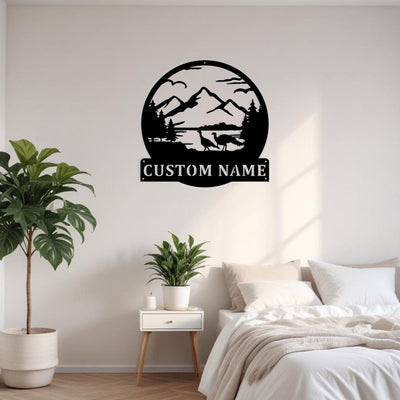 Custom Great Outdoors Metal Sign Wall Art Personalized Turkey Decoration For Room Mountain Home Decor Mountain Landscape Wall Art Nature Art