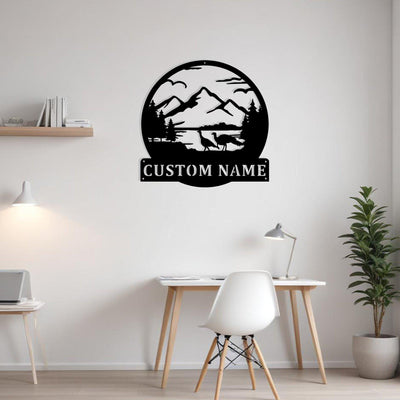 Custom Great Outdoors Metal Sign Wall Art Personalized Turkey Decoration For Room Mountain Home Decor Mountain Landscape Wall Art Nature Art