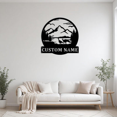 Custom Great Outdoors Metal Sign Wall Art Personalized Turkey Decoration For Room Mountain Home Decor Mountain Landscape Wall Art Nature Art