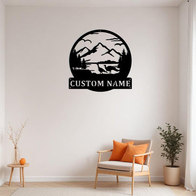 Custom Great Outdoors Metal Sign Wall Art Personalized Turkey Decoration For Room Mountain Home Decor Mountain Landscape Wall Art Nature Art