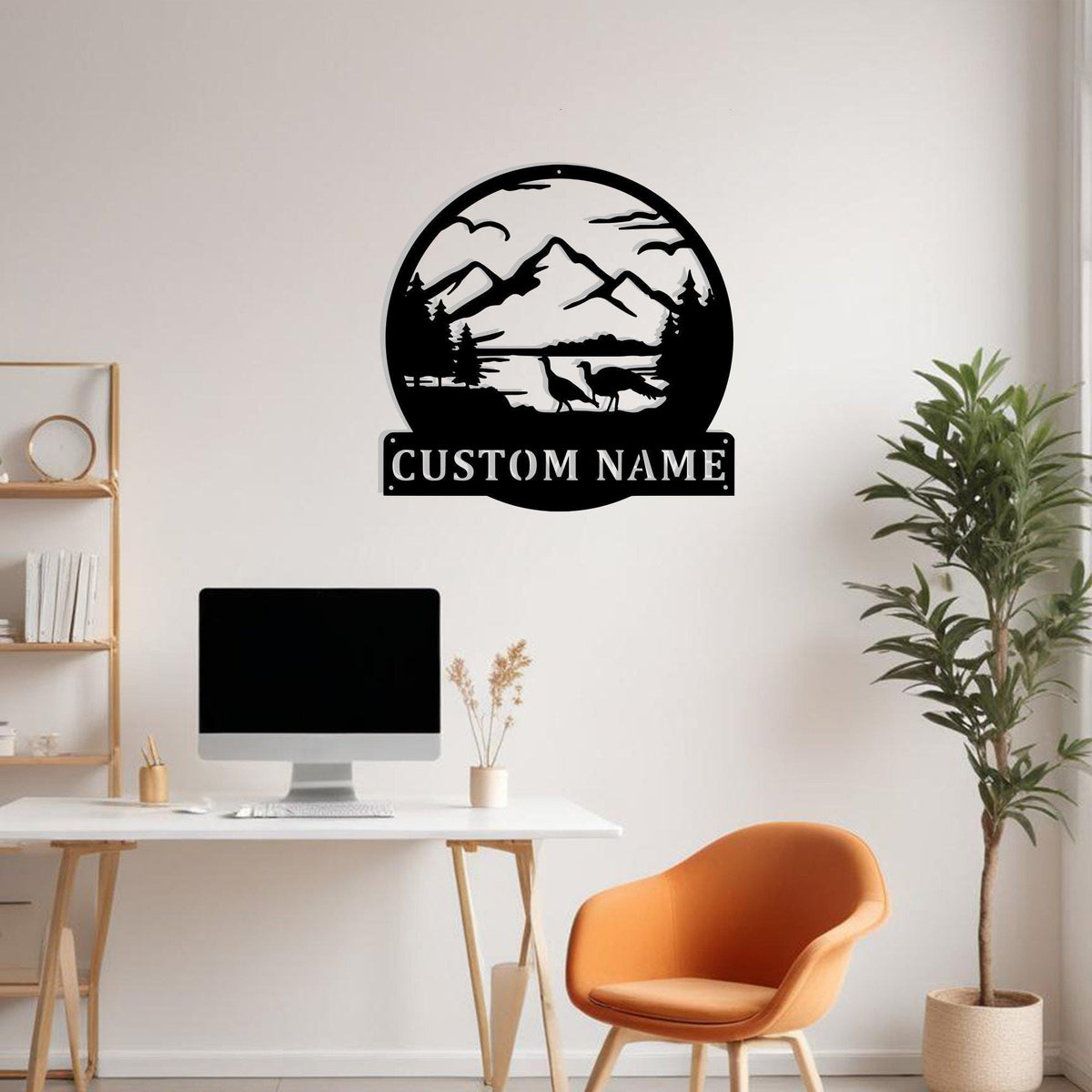 Custom Great Outdoors Metal Sign Wall Art Personalized Turkey Decoration For Room Mountain Home Decor Mountain Landscape Wall Art Nature Art