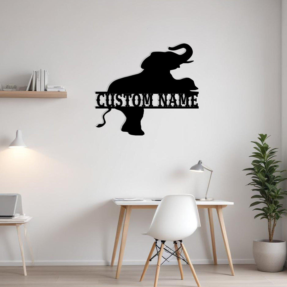 Custom Elephant Metal Sign Wall Art Personalized Elephant Decoration For Room Elephant Home Decor Elephant Lover Kids Room Wall Decor Art