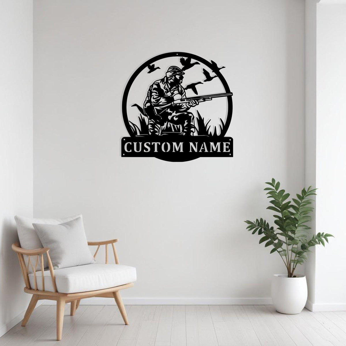 Custom Duck Hunter Metal Sign Wall Art Personalized Duck Hunter Decoration For Room Duck Hunting Home Decor Hunting Enthusiasts Hunting Decor