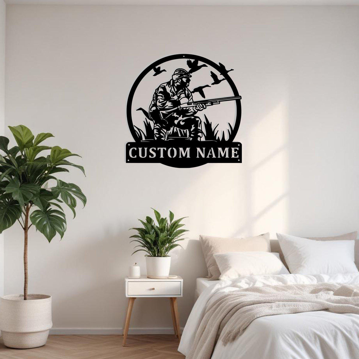 Custom Duck Hunter Metal Sign Wall Art Personalized Duck Hunter Decoration For Room Duck Hunting Home Decor Hunting Enthusiasts Hunting Decor