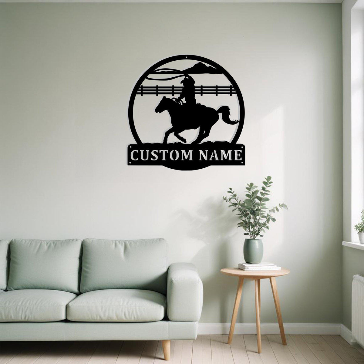 Custom Cowboy Roper Metal Sign Wall Art Personalized Cowboy Decoration For Room Cowboy Home Decor Cowboy Roper Horse Farm Decor Cowboy Gift