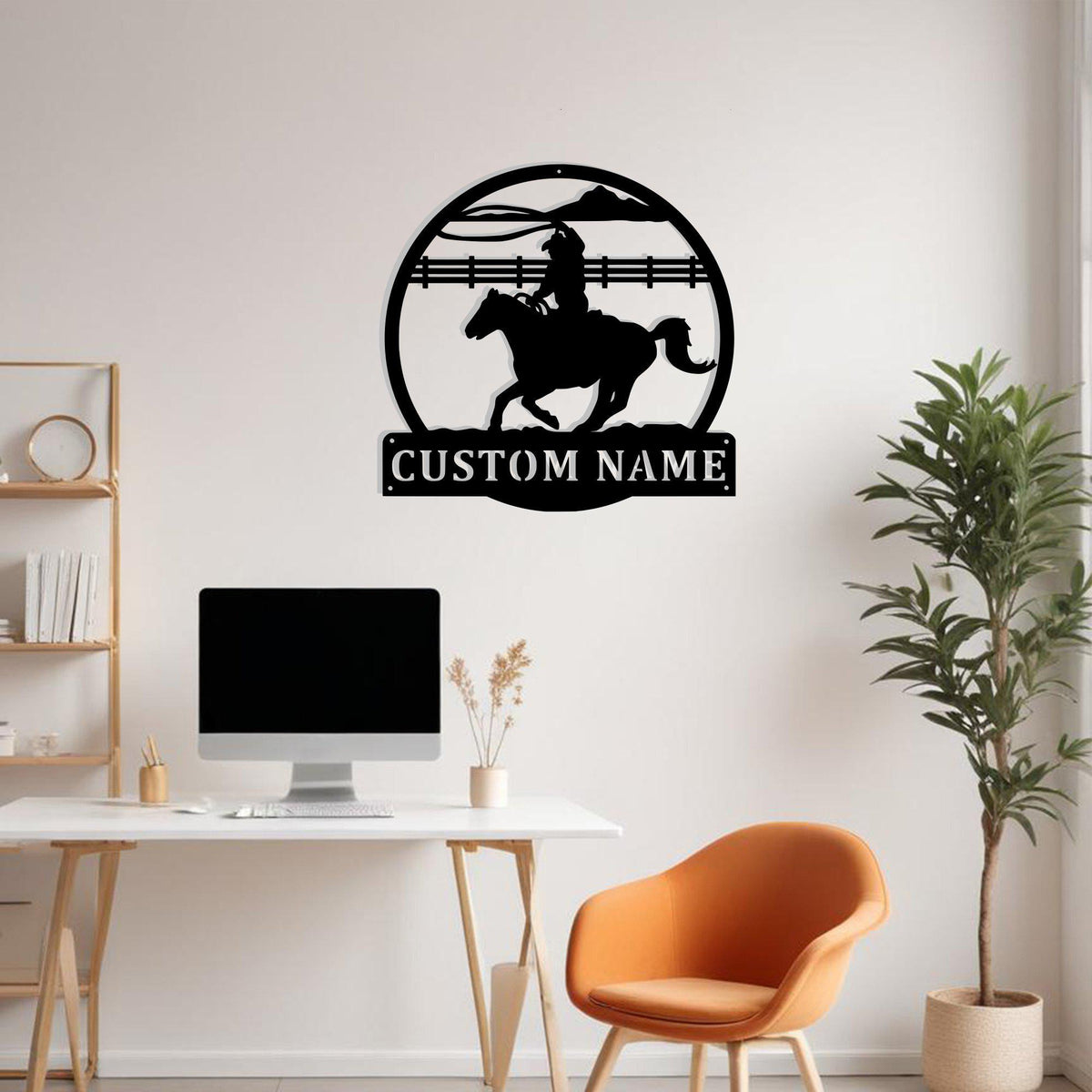 Custom Cowboy Roper Metal Sign Wall Art Personalized Cowboy Decoration For Room Cowboy Home Decor Cowboy Roper Horse Farm Decor Cowboy Gift