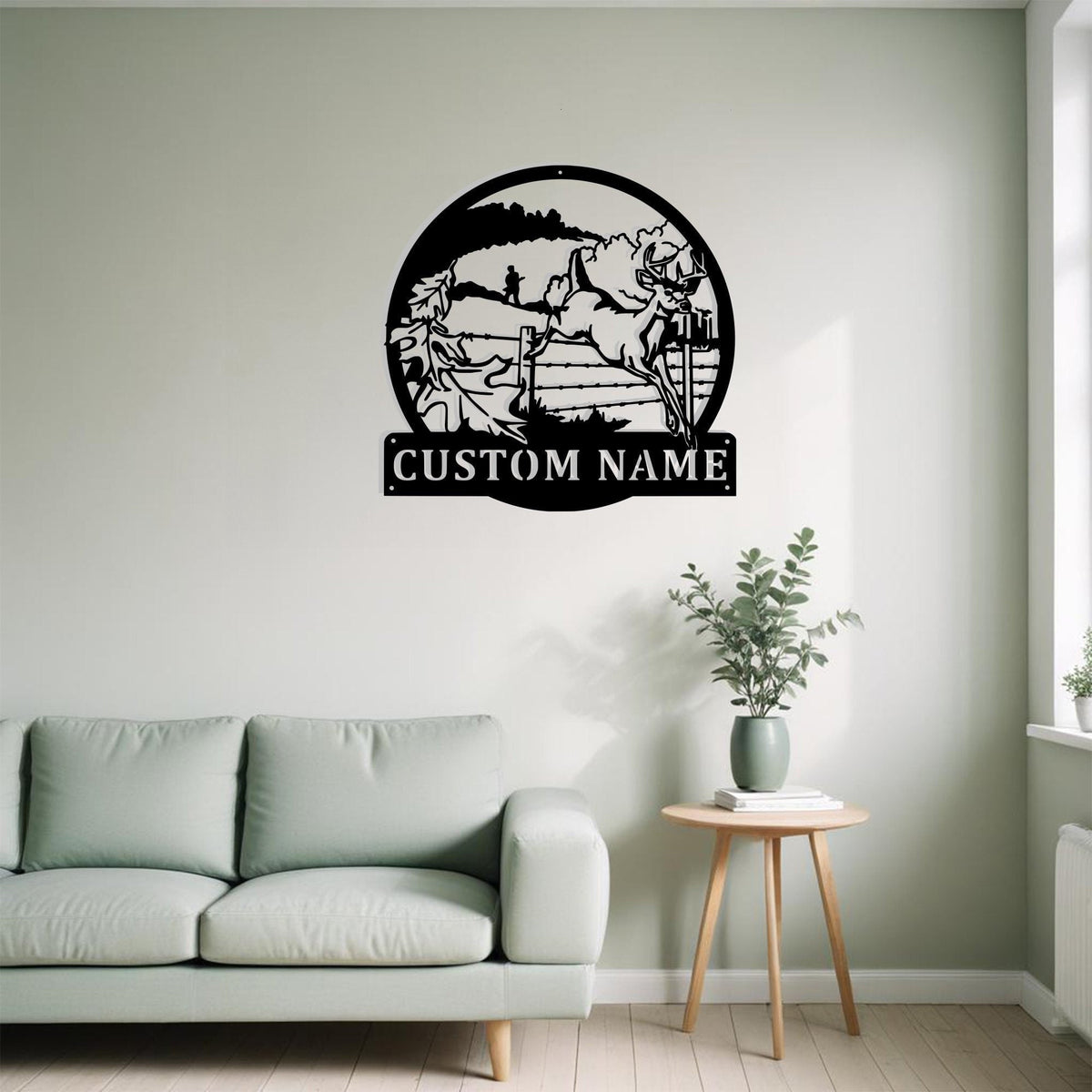 Custom Buck Deer Metal Sign Wall Art Personalized Buck Deer Decoration For Room Buck Deer Home Decor Hunting Art Deer Antler Wall Decor