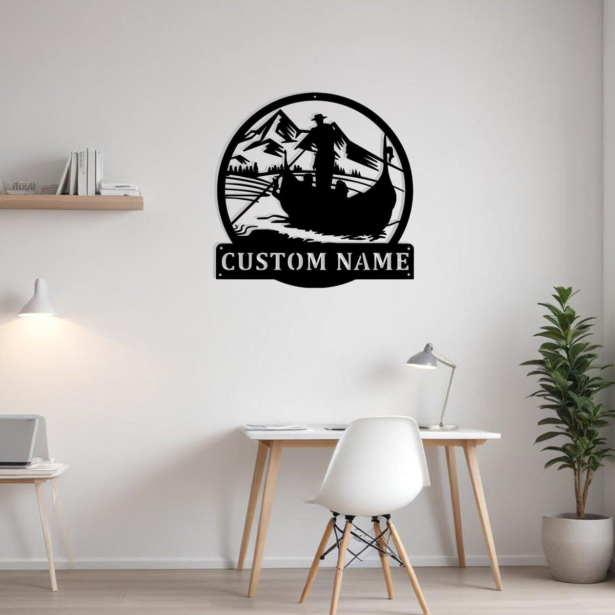 Custom Gondola Venice Metal Sign Wall Art Personalized Gondola Venice Decoration For Room Venice Home Decor Landscape Wall Decor Gondola Deco