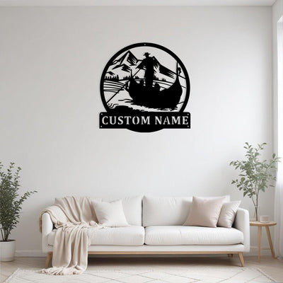 Custom Gondola Venice Metal Sign Wall Art Personalized Gondola Venice Decoration For Room Venice Home Decor Landscape Wall Decor Gondola Deco