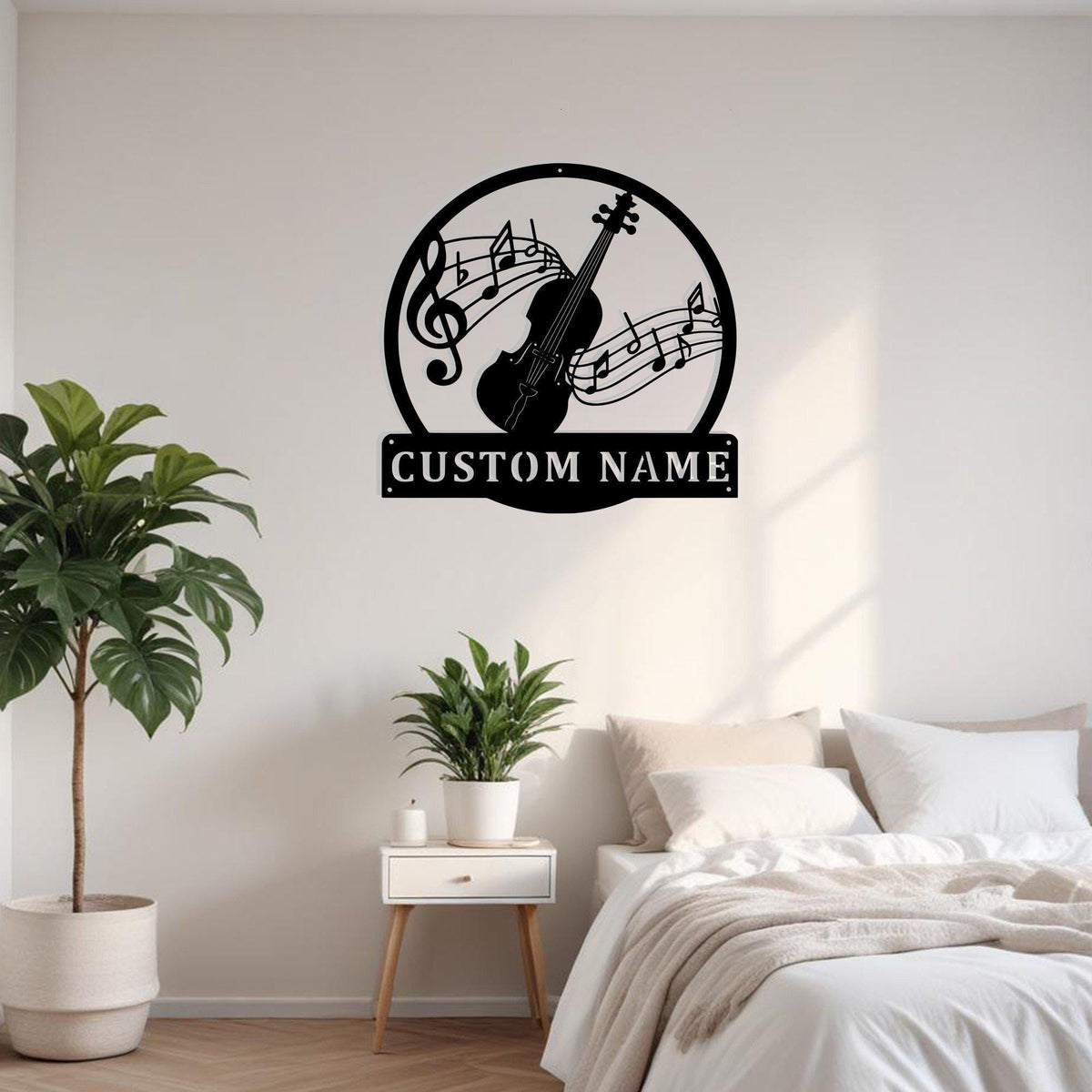 Custom Fiddle Music Metal Sign Wall Art Personalized Fiddle Teacher Decoration For Room Fiddle Home Decor Music Home Decor Music Art Decor