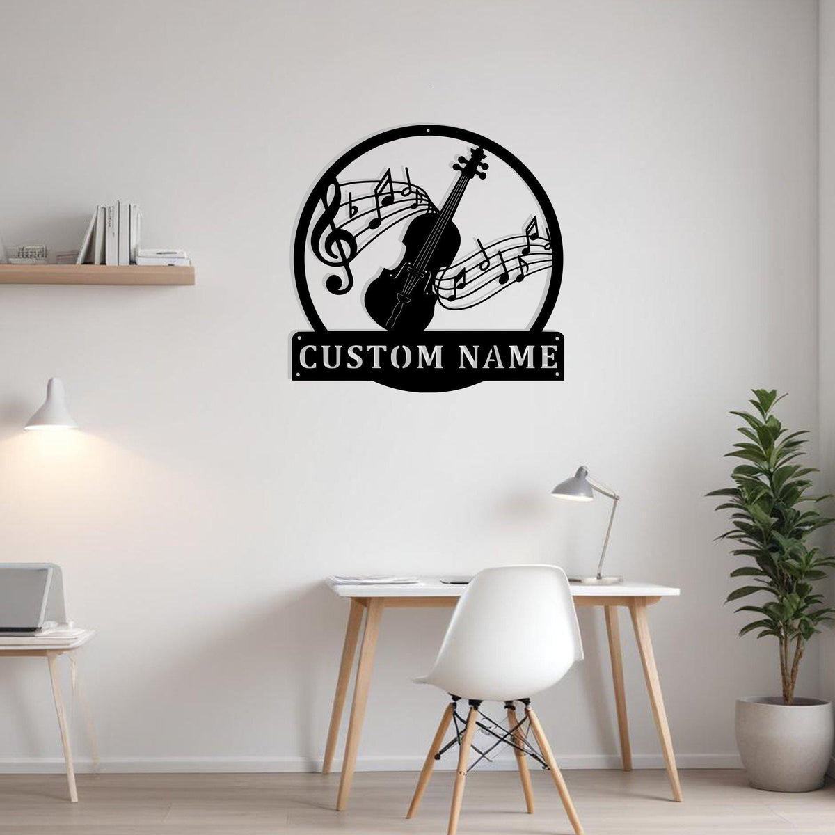 Custom Fiddle Music Metal Sign Wall Art Personalized Fiddle Teacher Decoration For Room Fiddle Home Decor Music Home Decor Music Art Decor
