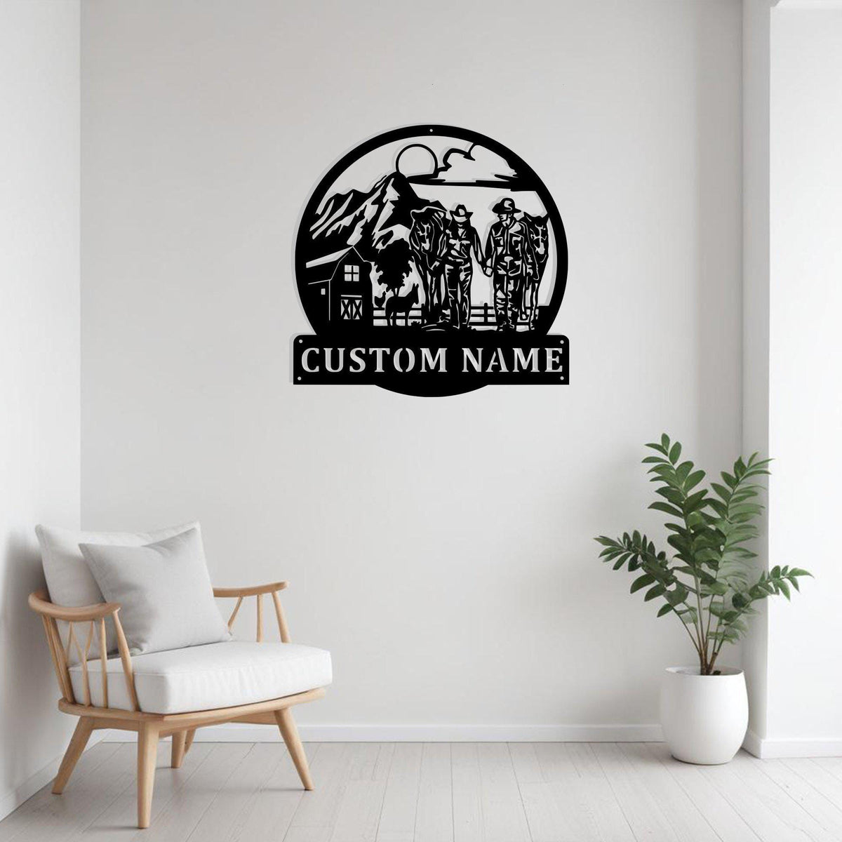 Custom Farmer Couple Metal Sign Wall Art Personalized Farmer Decoration For Room Farmer Metal Home Decor Farmer Gift Gift For Farmhouse Art