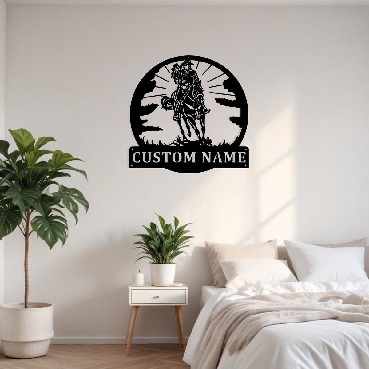 Custom Couple Cowboy Metal Sign Wall Art Personalized Cowboy Decoration For Room Cowboy Home Decor Cowboy Home Decor Horse Lover Cowboy Gift