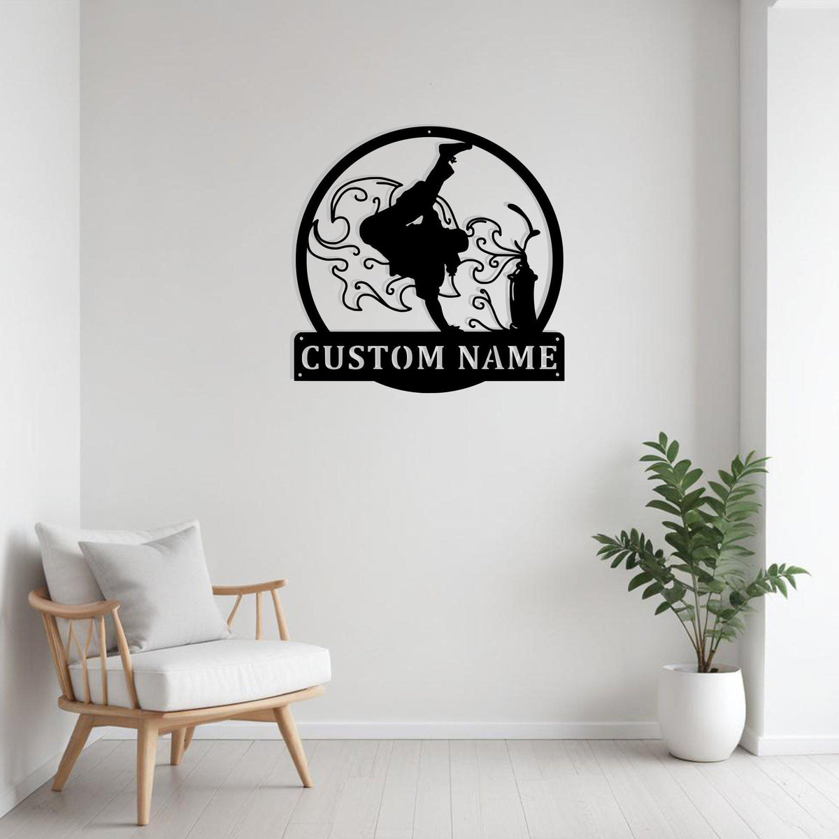 Custom Hip Hop Metal Sign Wall Art Personalized Hip Hop Decoration For Room Hip Hop Metal Home Decor Dancer Wall Decor Dance School Decor