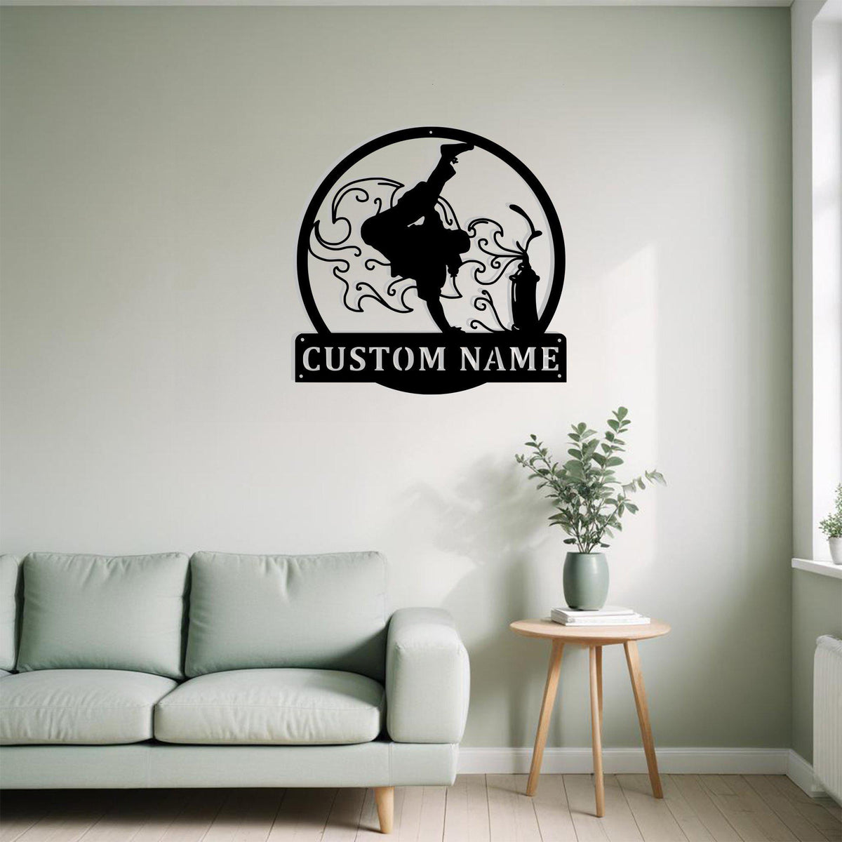 Custom Hip Hop Metal Sign Wall Art Personalized Hip Hop Decoration For Room Hip Hop Metal Home Decor Dancer Wall Decor Dance School Decor