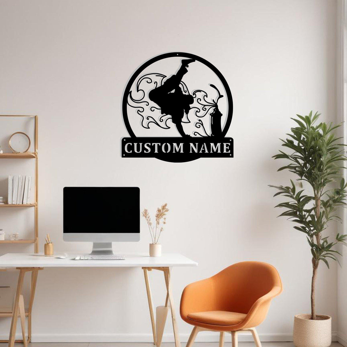 Custom Hip Hop Metal Sign Wall Art Personalized Hip Hop Decoration For Room Hip Hop Metal Home Decor Dancer Wall Decor Dance School Decor