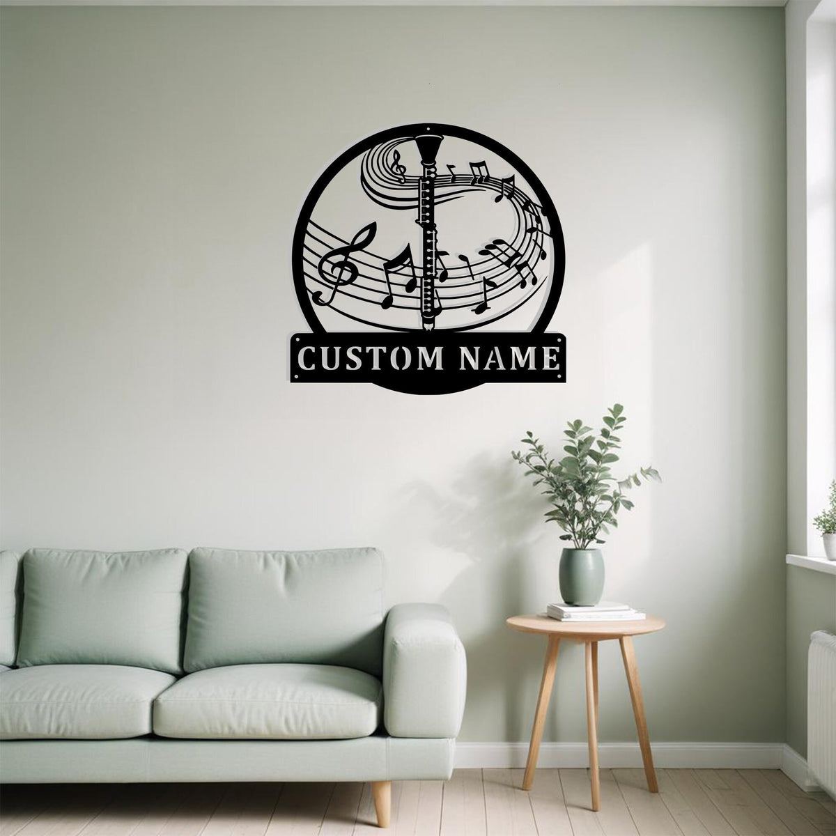 Custom Clarinet Metal Sign Wall Art Personalized Clarinet Teacher Decoration For Room Clarinet Home Decor Music Home Decor Music Lovers Deco