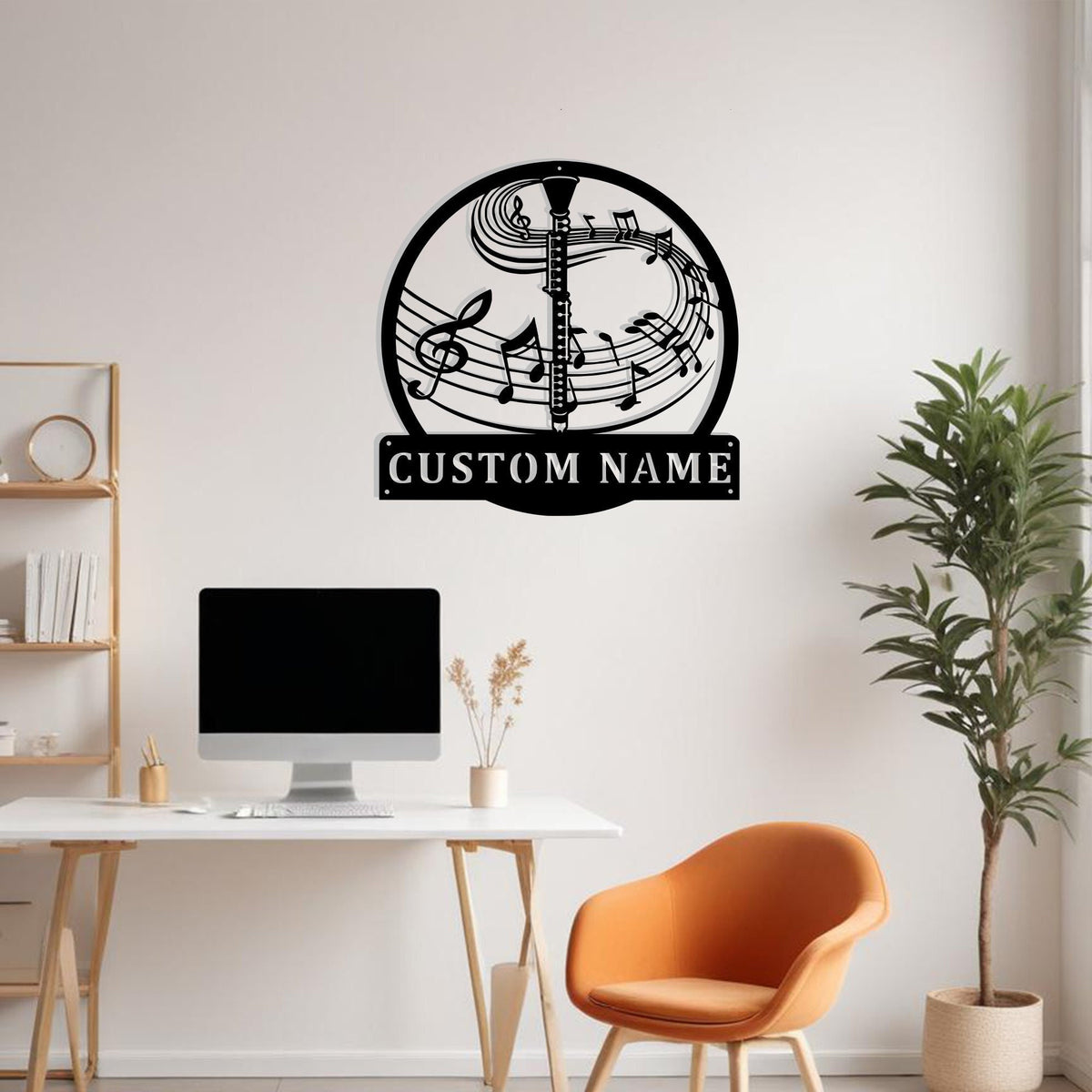 Custom Clarinet Metal Sign Wall Art Personalized Clarinet Teacher Decoration For Room Clarinet Home Decor Music Home Decor Music Lovers Deco