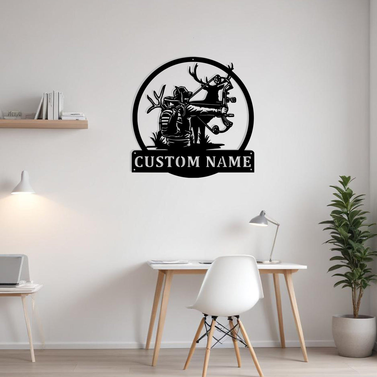 Custom Bow Hunting Metal Sign Wall Art Personalized Bow Hunting Decoration For Room Deer Bow Hunting Home Decor Hunting Season Hunting Sports