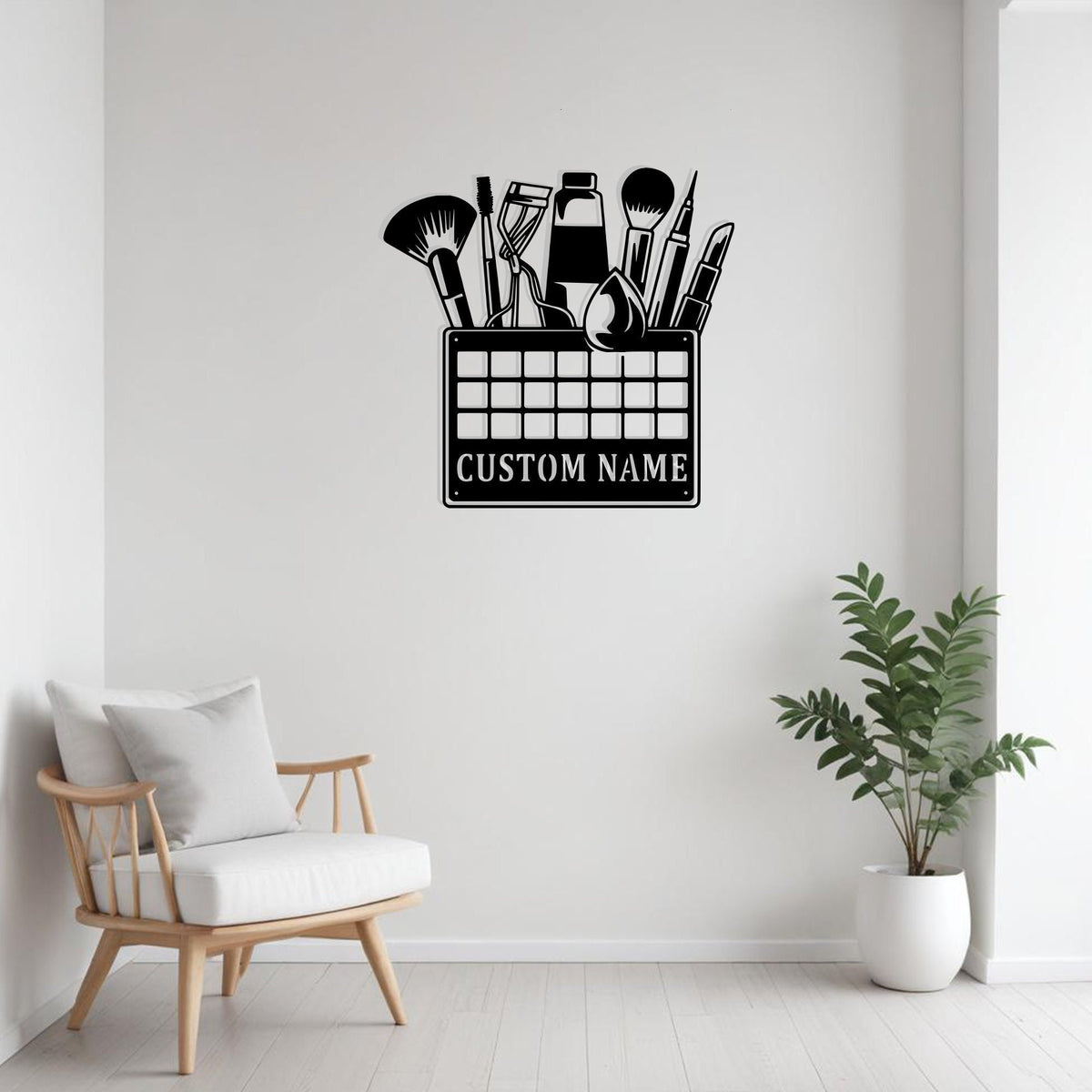 Custom Beauty Cosmetics Metal Sign Wall Art Personalized Beauty Cosmetic Decoration Christmas Gift Birthday Gift Cosmetic Enthusiast Decor