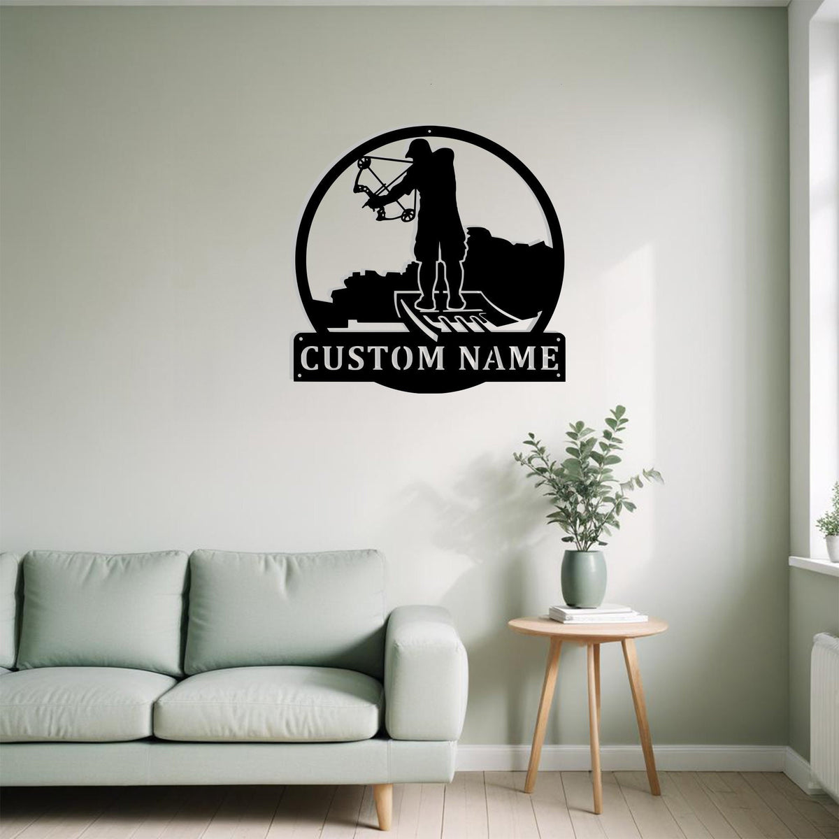 Custom Bowfishing Metal Sign Wall Art Personalized Bowfishing Decoration For Room Bowfishing Metal Home Decor Fishing Enthusiasts Hunting Art