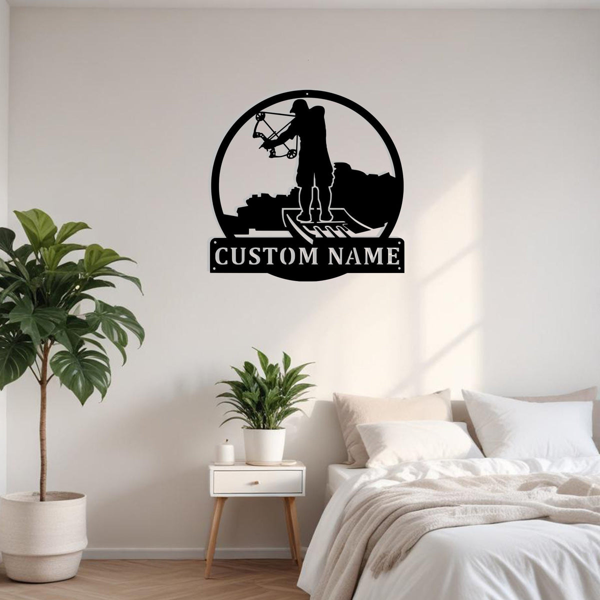 Custom Bowfishing Metal Sign Wall Art Personalized Bowfishing Decoration For Room Bowfishing Metal Home Decor Fishing Enthusiasts Hunting Art