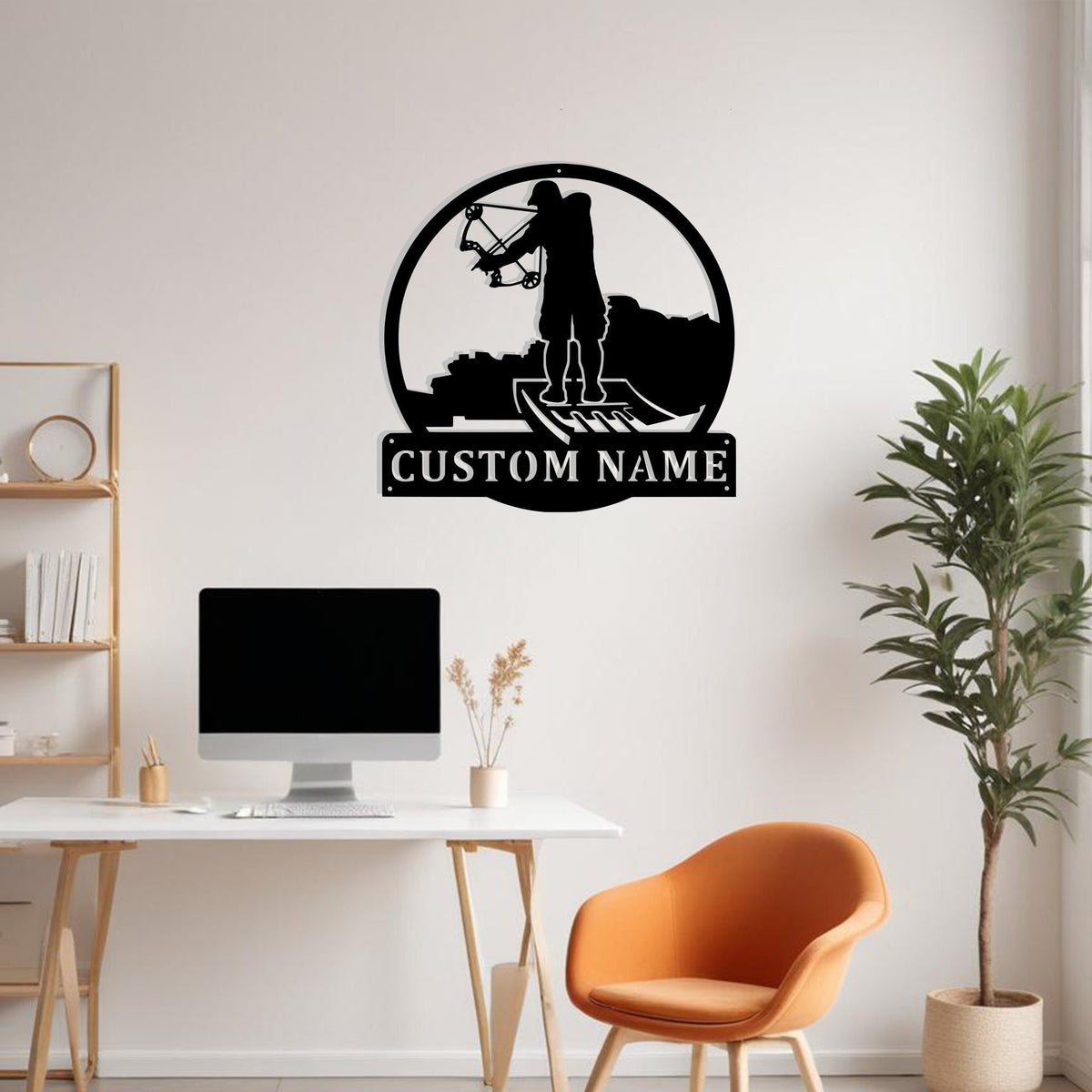 Custom Bowfishing Metal Sign Wall Art Personalized Bowfishing Decoration For Room Bowfishing Metal Home Decor Fishing Enthusiasts Hunting Art