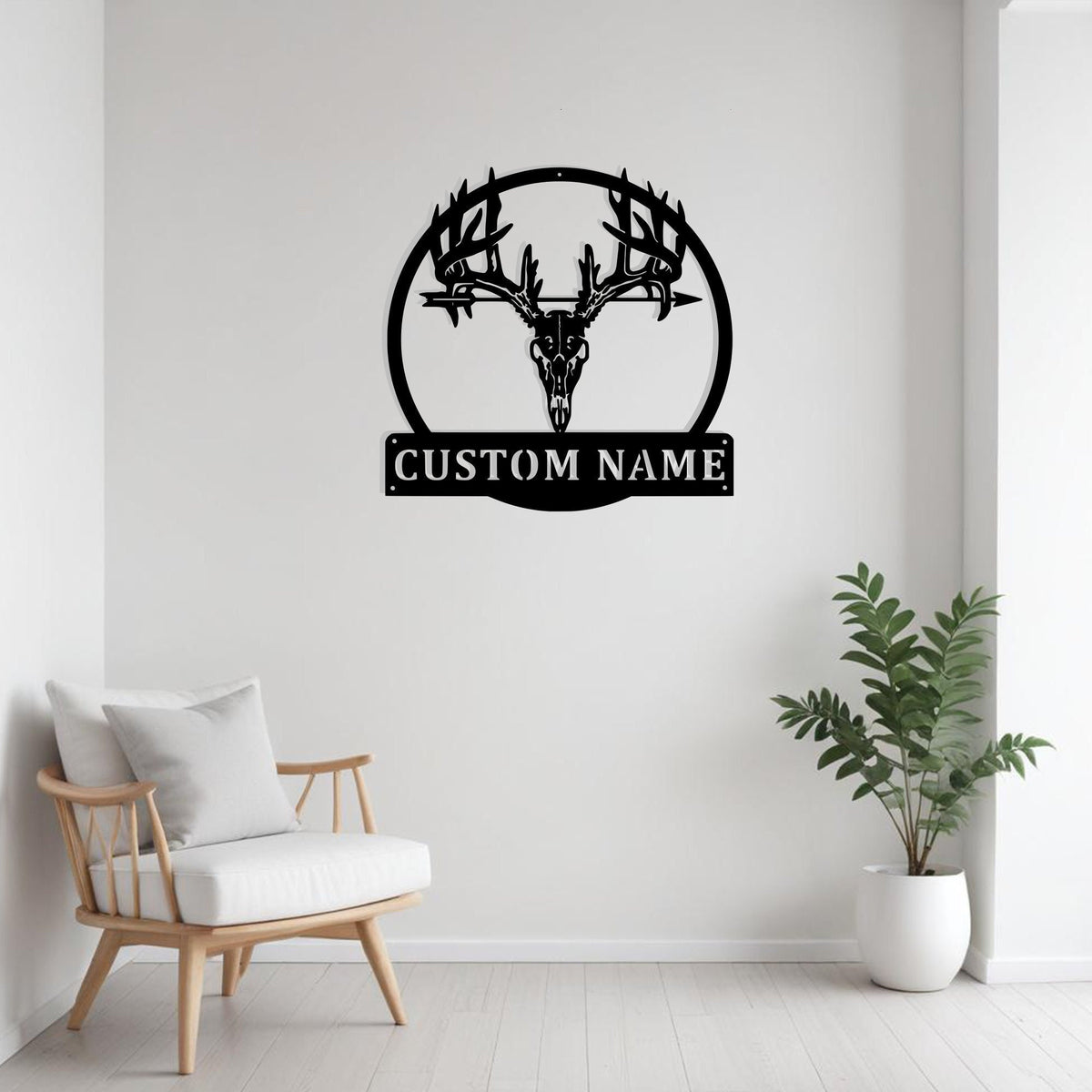 Custom Bowhunting Metal Sign Wall Art Personalized Bowhunting Decoration For Room Bowhunting Home Decor Hunting Art Deer Antler Wall Decor